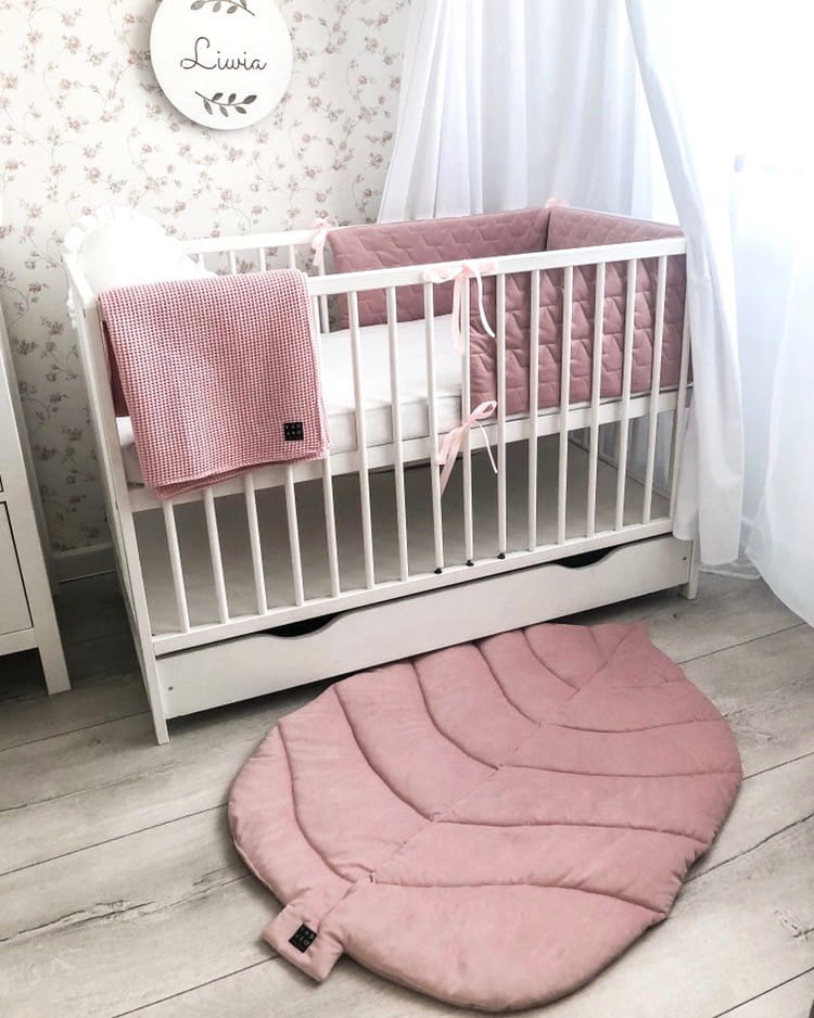 Alfombra de dormitorio rosa para habitación de niños, alfombrilla
