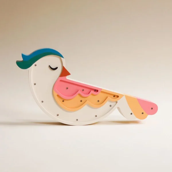 Lámpara Pajarito de Madera LED