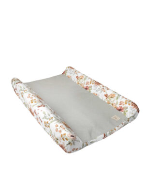 Funda Cambiador, Flores Rojas