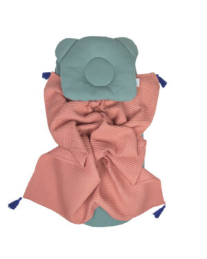 Conjunto para Góndola y Moisés, sábana + almohada + manta, Verde
