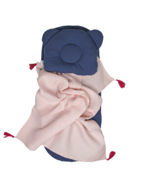 Conjunto para Góndola y Moisés, sábana + almohada + manta, Azul