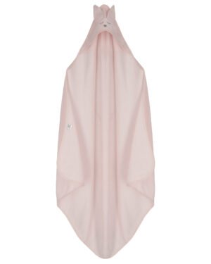 Toalla Bambú con Orejas de conejo 100×100 cm, Rosa