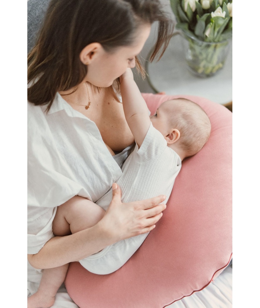 Almohada para Alimentar Bebé - Color Rosa Memory Foam Almohada Lactancia