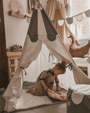 Tipi Carpa para niños con Alfombra, Circo