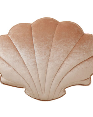 Cojín Concha de Terciopelo "Beige Pearl" 2 unidades