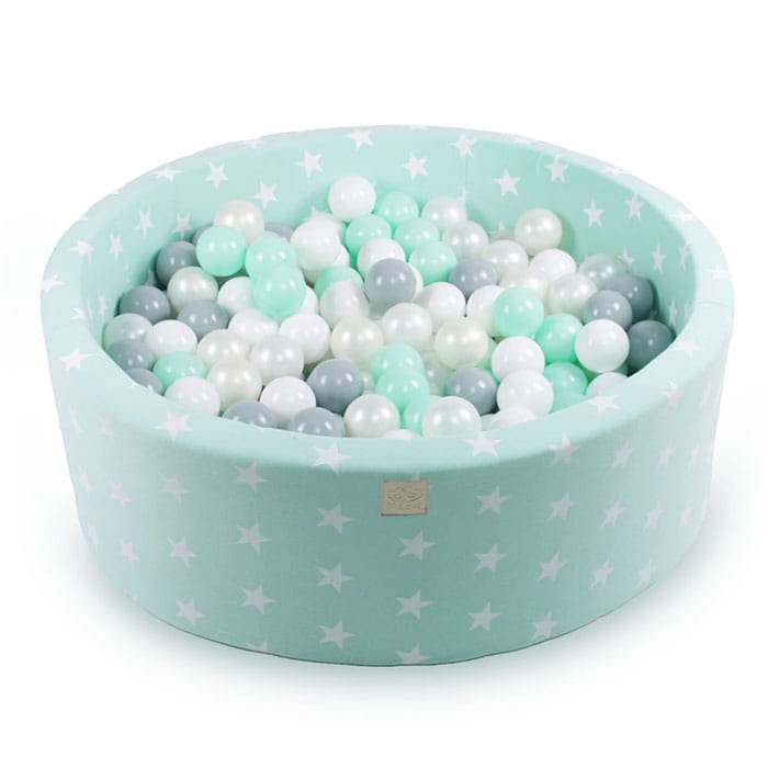 https://bebeparaiso.com/wp-content/uploads/2022/10/MeowBaby-Baby-Foam-Round-Ball-Pit-90x30cm-with-Balls-7cm-Certified-Cotton-Mint-with-Stars-Balls-Colours-to-Choose.jpg