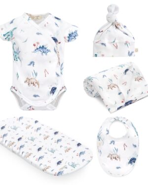 Set regalo primera puesta, newborn, dinosaurios