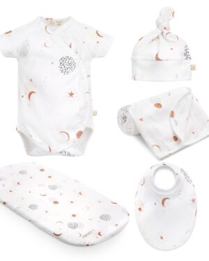 Set regalo primera puesta, newborn, estrellas