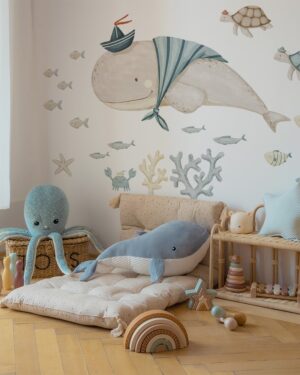 Sea Voyage - Pegatinas marineras para habitación infantil, conjunto 2