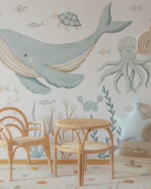 Sea Voyage - Pegatinas marineras para habitación infantil, conjunto 7