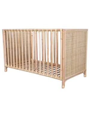 Némo Cuna de bebé 60x120 cm - Rattan