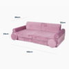 Sofá Infantil, Color Rosa, Premium - Imagen 7