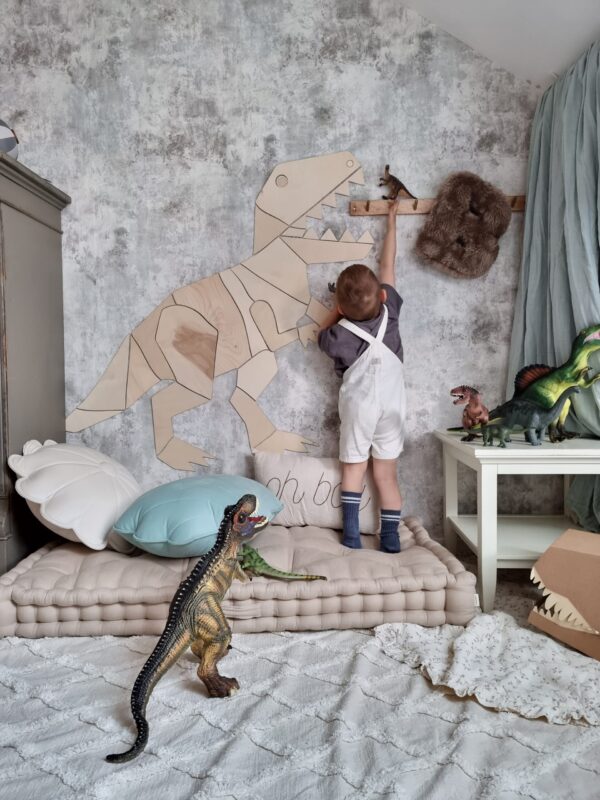 Dinosaurio Stegosaurio decoración de pared origami. - Imagen 9