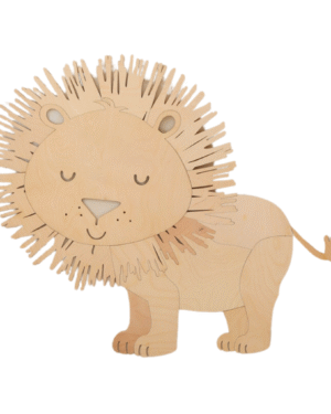 León - decoración de madera para la pared en estilo Safari