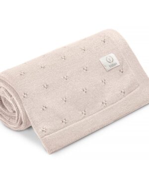 Manta Infantil de Lana Merino 100% natural, Jersey, Cappuchino
