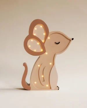 Lámpara Ratoncito de Madera LED