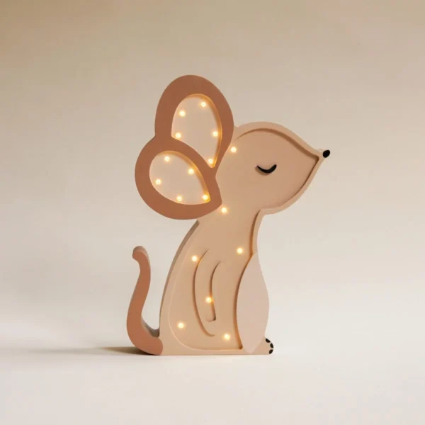 Lámpara Ratoncito de Madera LED