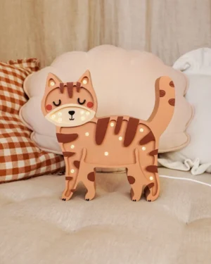 Lámpara de Madera Gatito Led