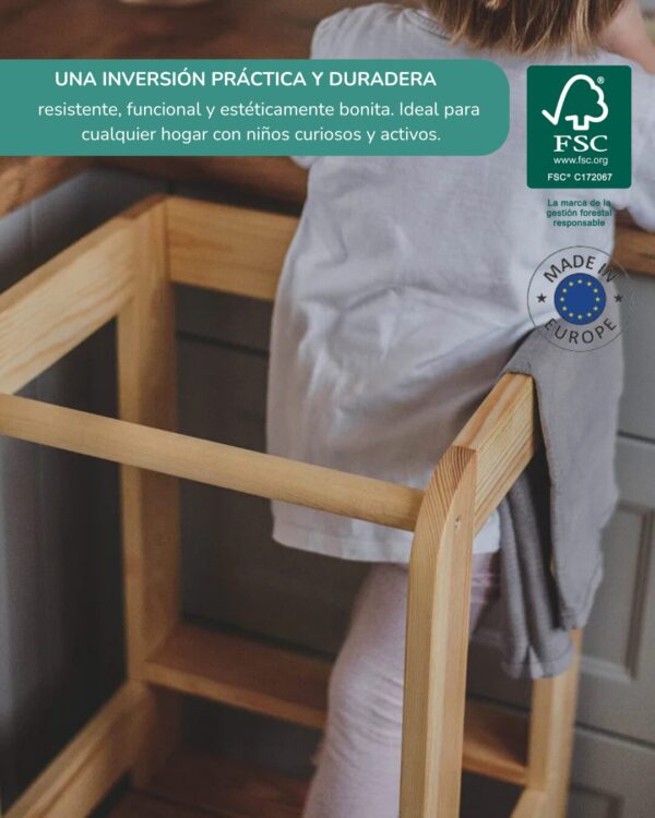Ayudante de cocina, Madera, Varios Colores - Imagen 2