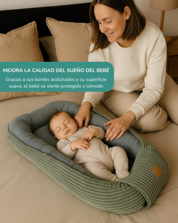 Nido para Bebé de Algodón y Pana - Imagen 4