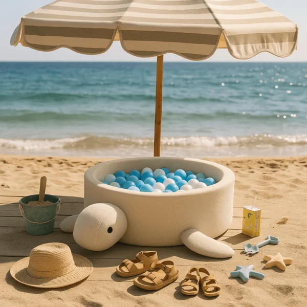 Piscina de Bolas, Tortuga 90x30cm, con Certificado de Seguridad. 200 Bolas - Imagen 6