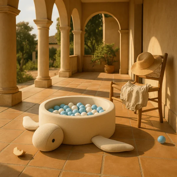 Piscina de Bolas, Tortuga 90x30cm, con Certificado de Seguridad. 200 Bolas - Imagen 5