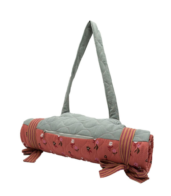 Manta de picnic acolchada – Vintage Flores XXL - Imagen 6